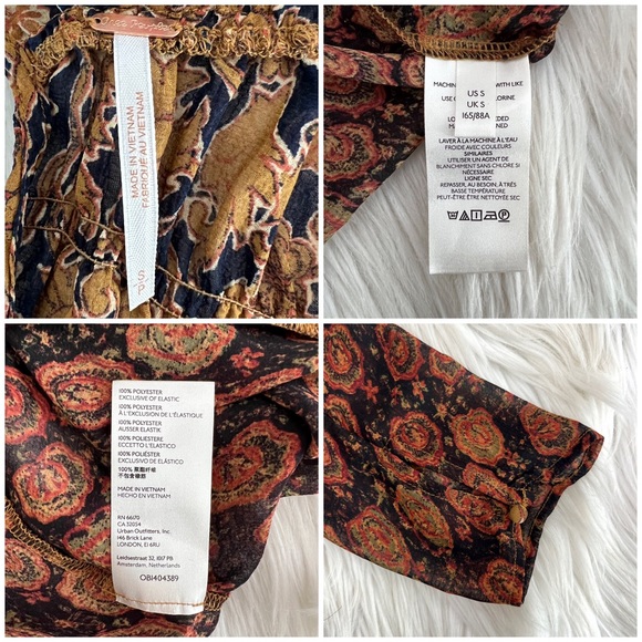 Free People Merrie Mix Print Tunic S+ Sandals - Picture 9 of 14